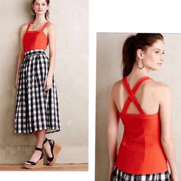 Anthropologie Tops - Anthropologie Deletta Gavi X-strap Tank /Cami XS Anthropologie Tops - Anthropologie Deletta Gavi X-strap Tank /Cami XS